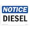 Signmission Safety Sign, OSHA Notice, 7" Height, 10" Width, Diesel Sign, Landscape OS-NS-D-710-L-11015 - alternate 1